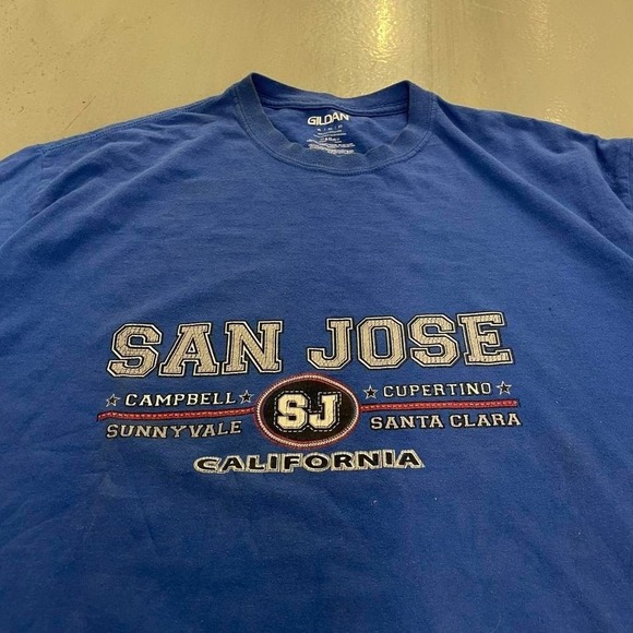 San Jose California blue tee - Picture 3 of 8